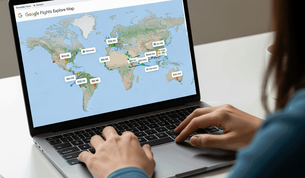 Professional photograph related to: Google Flights Explore Map — How to Find the Cheapest Flight to 